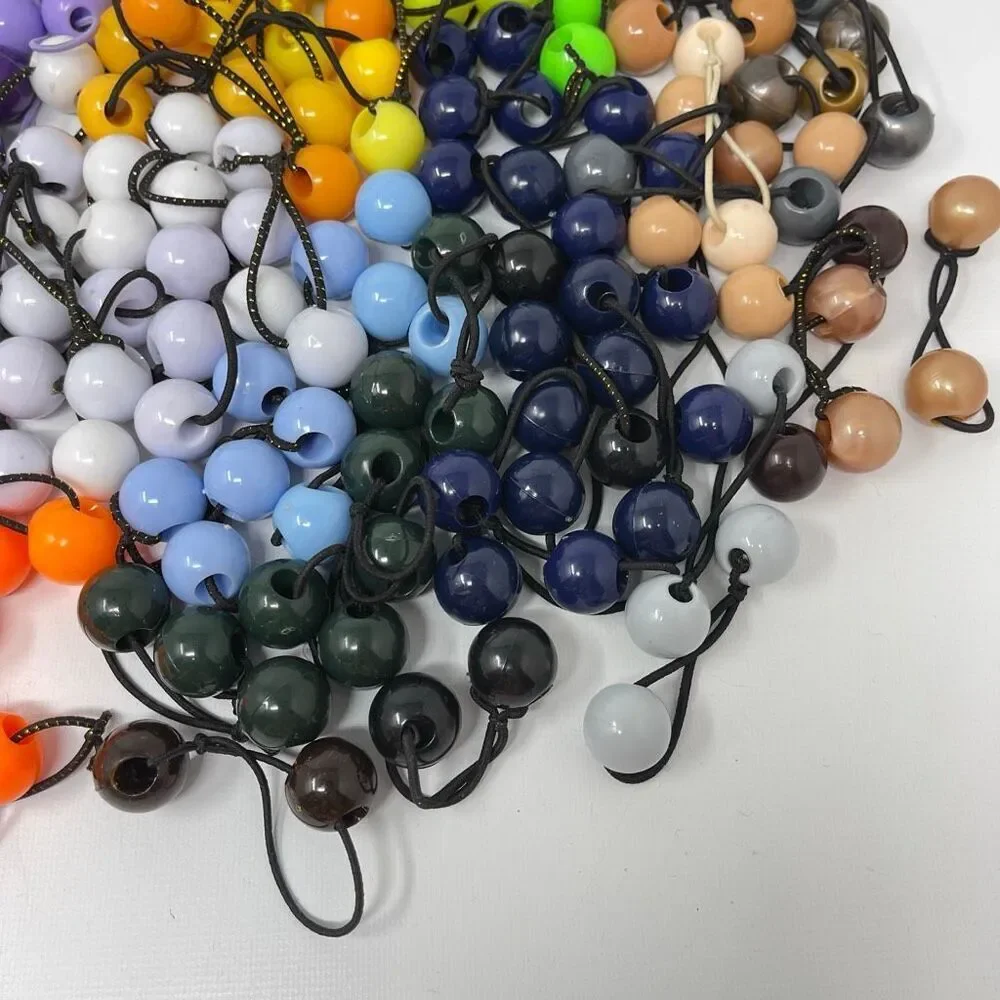 Twin Bead Hair Knocker Pony Tail Holders Bubbles Balls Tie Backs Lot of 156 Sets